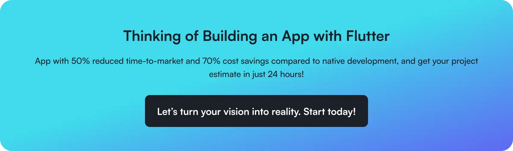 building an app with flutter