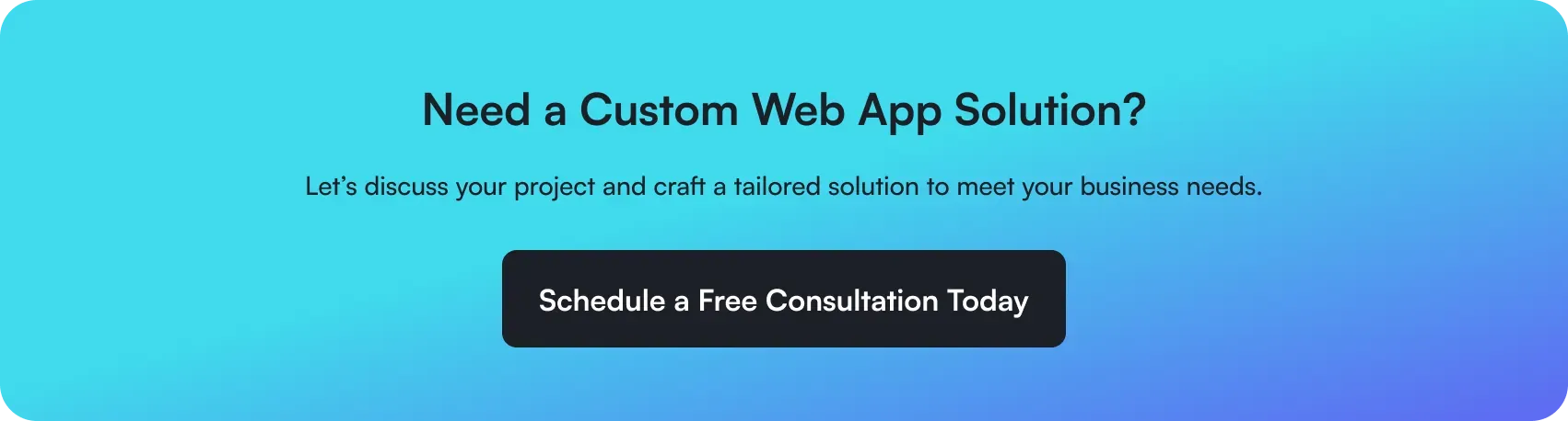 custom web app solution