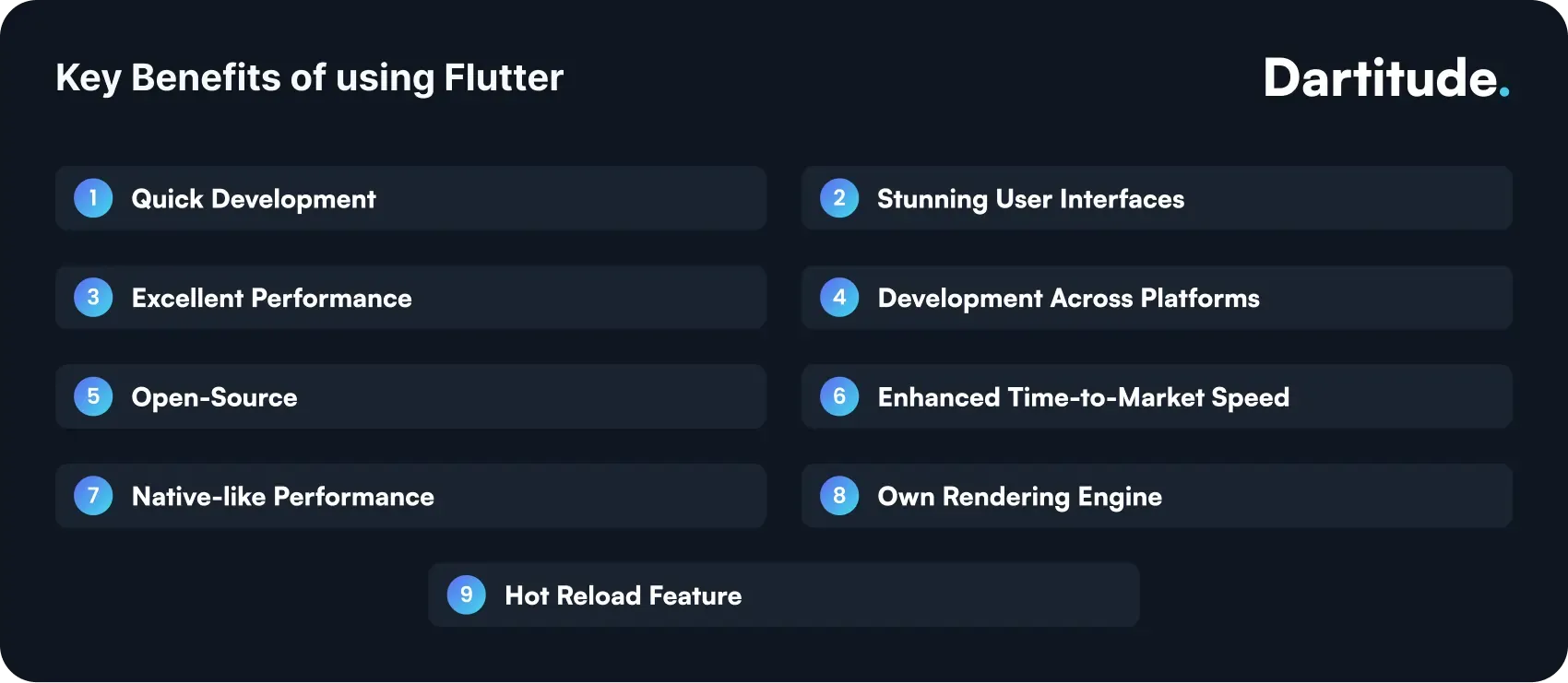 key benefits of using flutter