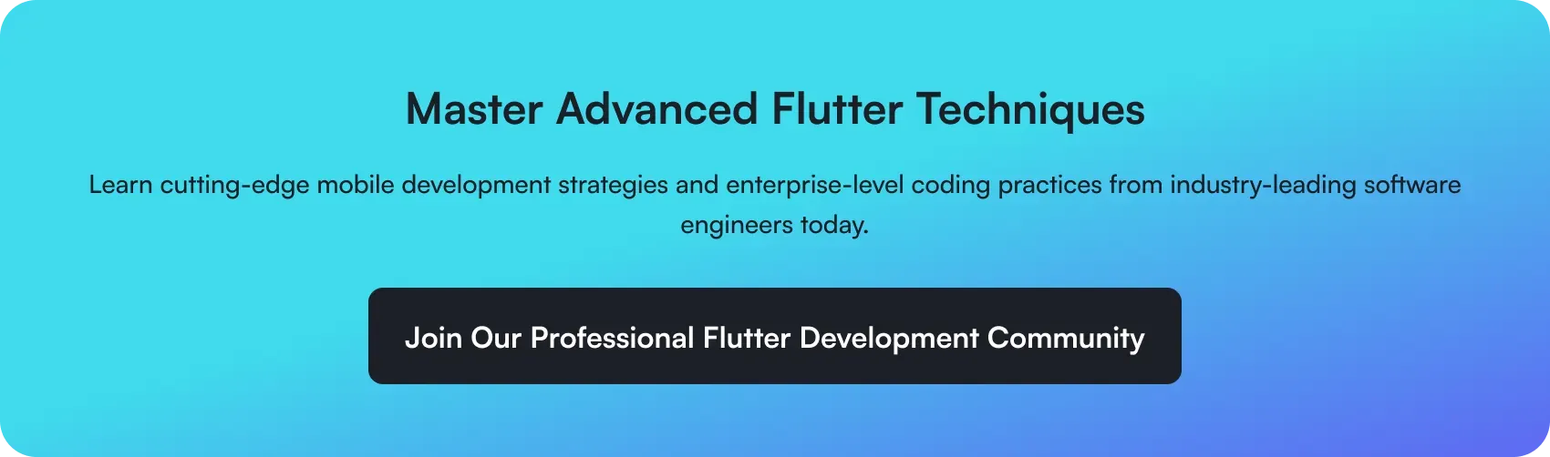master advanced flutter techniqes
