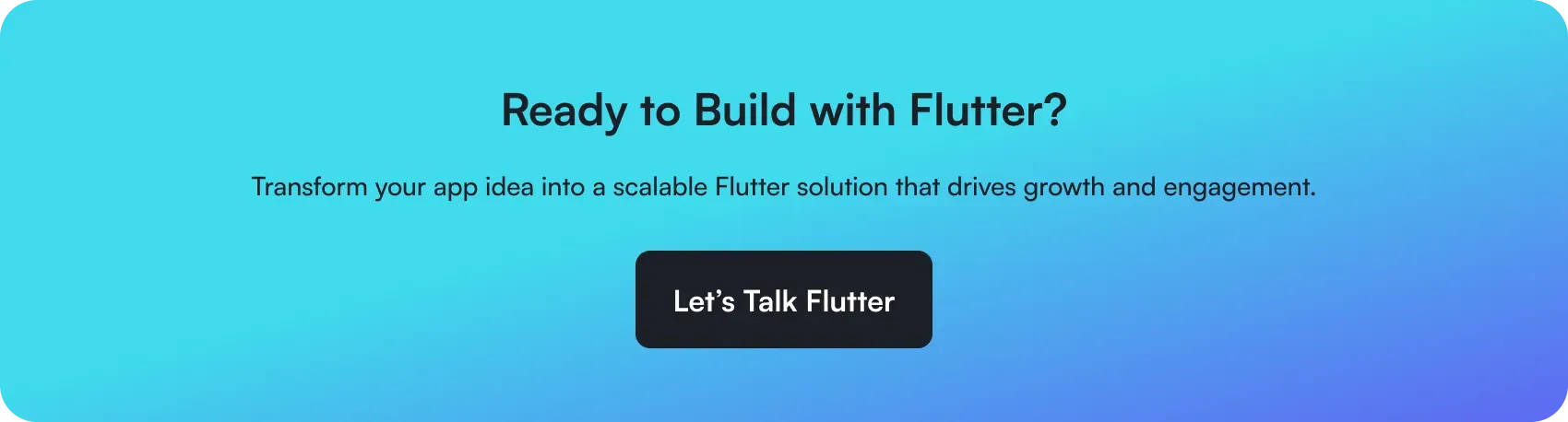 ready to build with flutter
