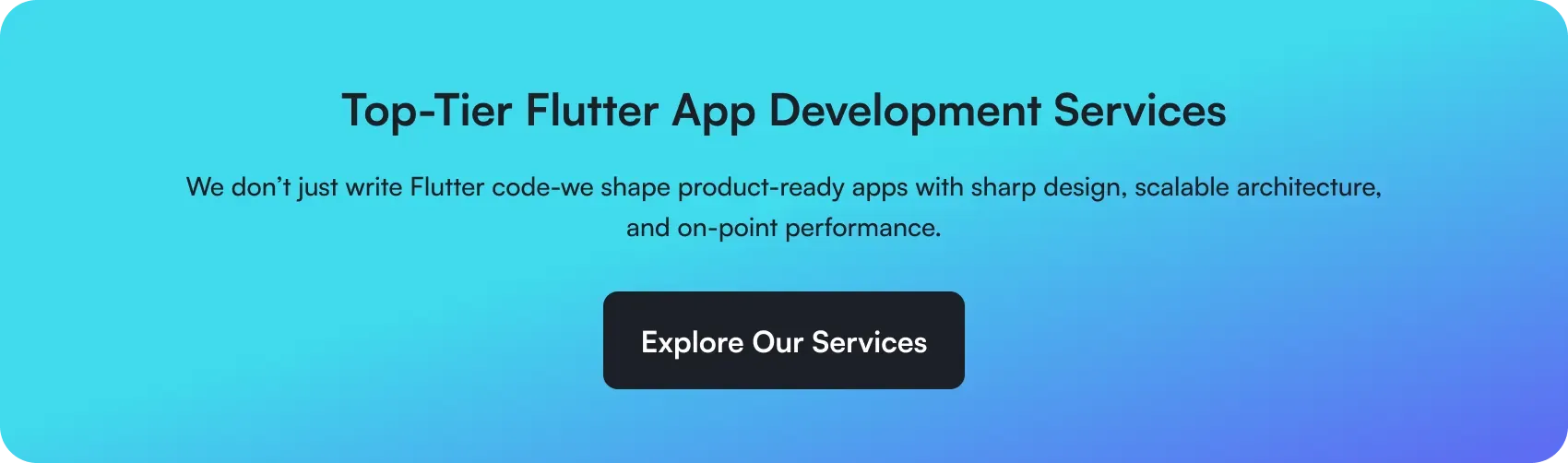 top-tier flutter app development services